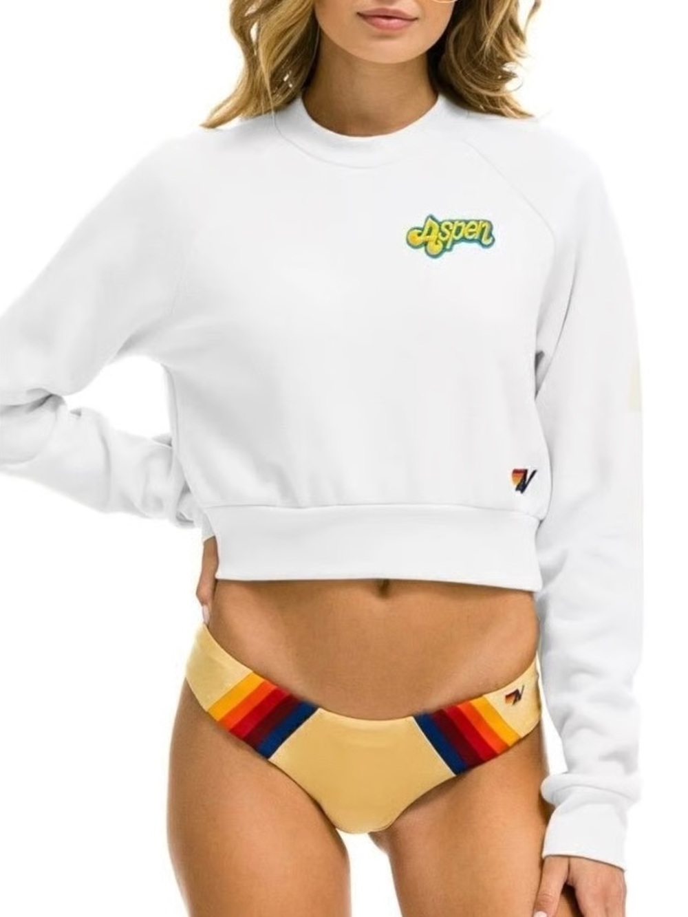 🌈AVIATOR NATION🌈 ASPEN Cropped Sweatshirt